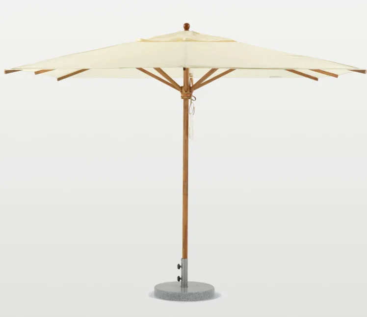 Sonnenschirm Weish�upl Teak Schirm ohne Knick rund Teakholz Acryl BUNT